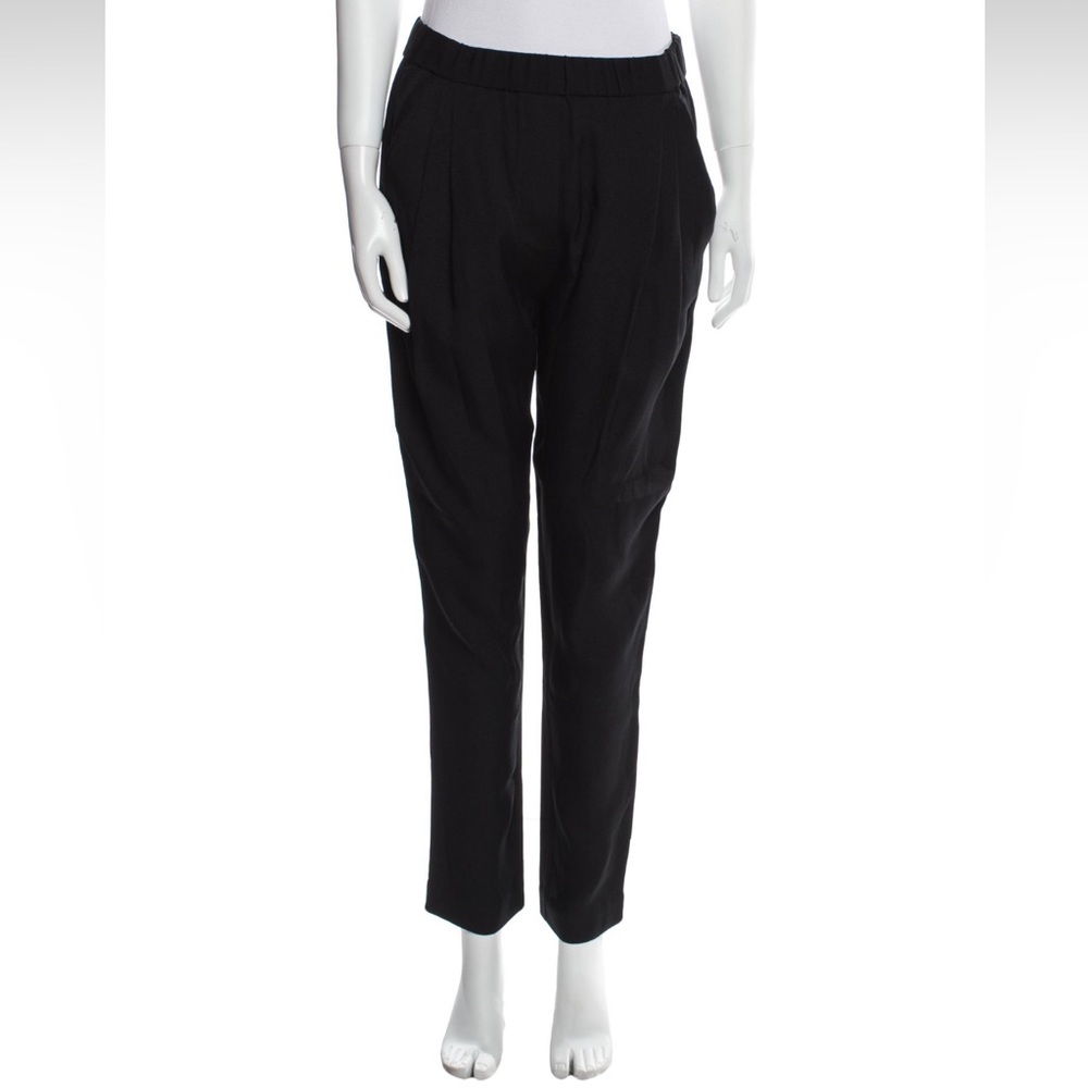 3.1 Phillip Lim Black Size 2 100% Silk Straight Leg Pants